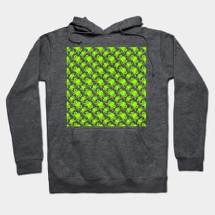 Spidy Pattern Neon Green Hoodie